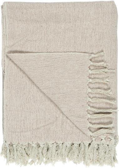 Plaid creme/malve Ib Laursen