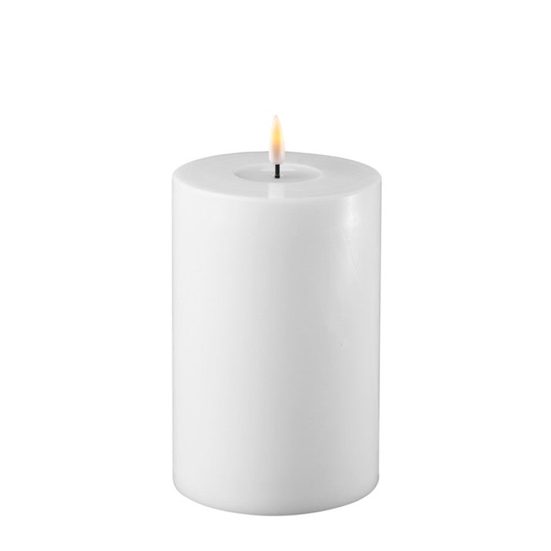 LED Stumpenkerze Deluxe Homeart weiß 10x15cm