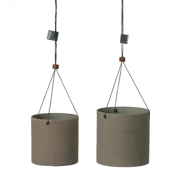 Set mit 2 Hängetöpfen ,taupe