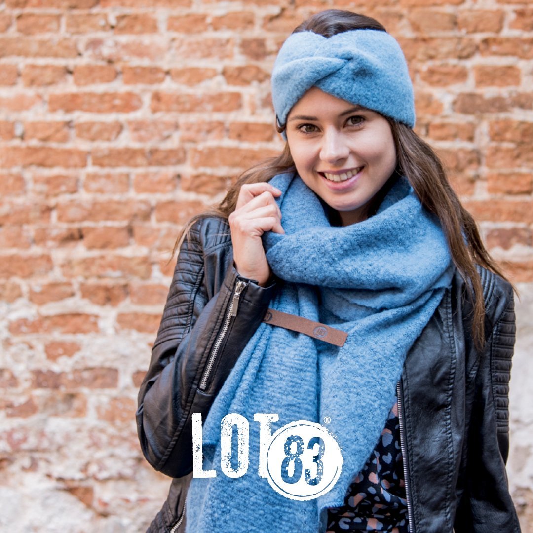 Schal Fem Jeansblau Lot83