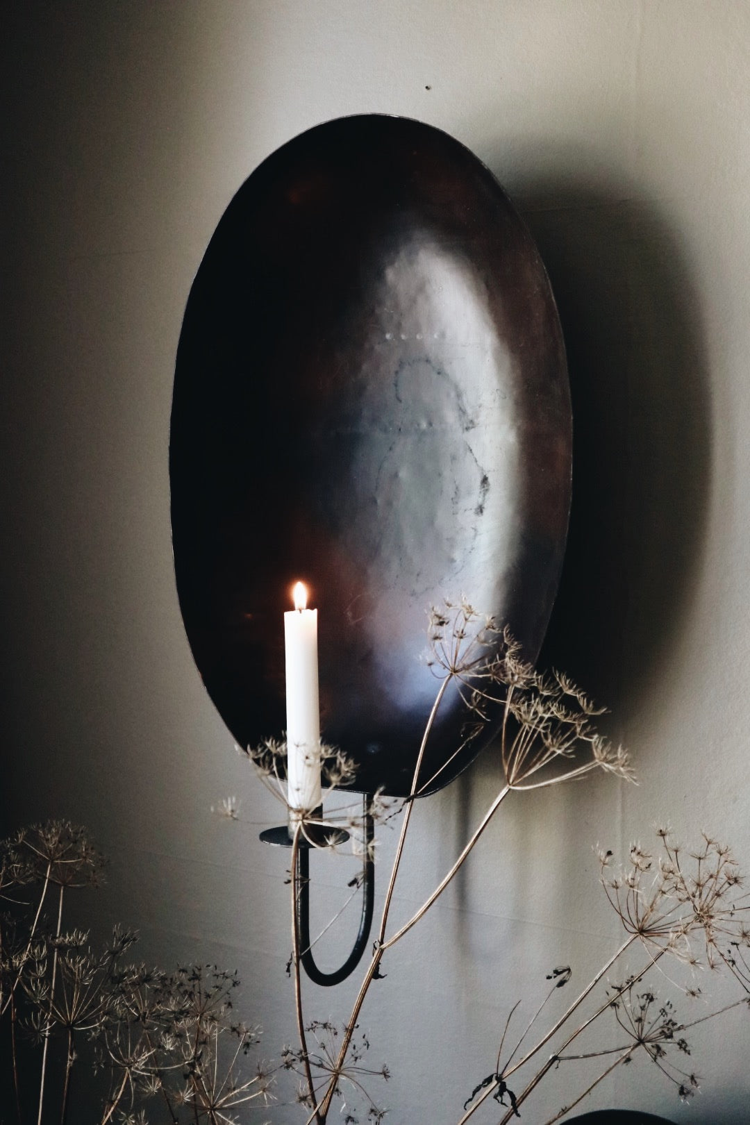 Wandteller mit Kerzenhalter "Karl"