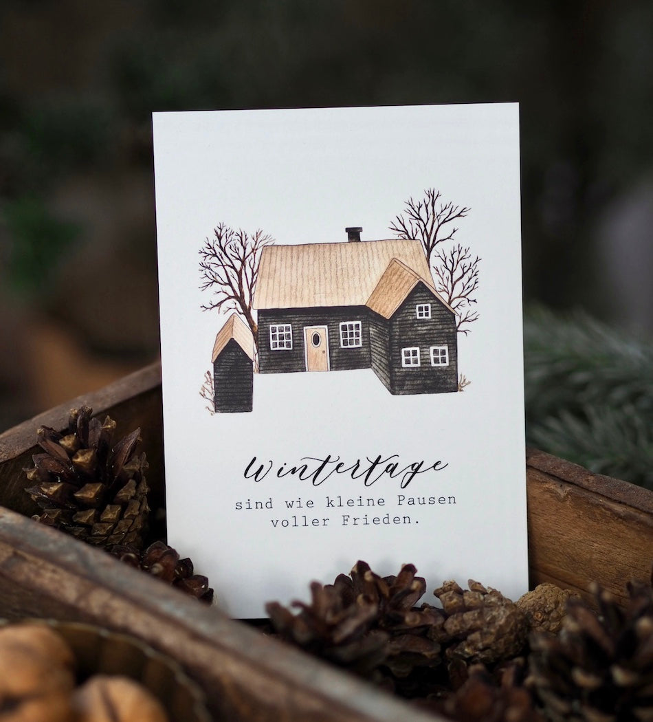 Postkarte „Wintertage“