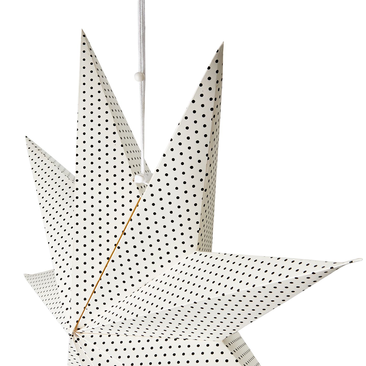 Papier Faltstern weiß, schwarz XXL Affari of Sweden