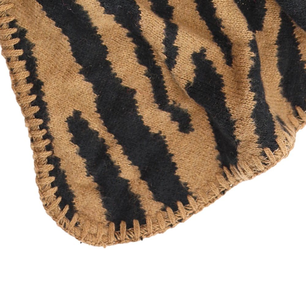 Lize Dreiecksschal taupe, schwarz Lot83