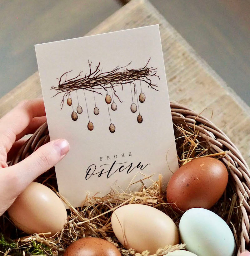 Postkarte "Eierkranz"