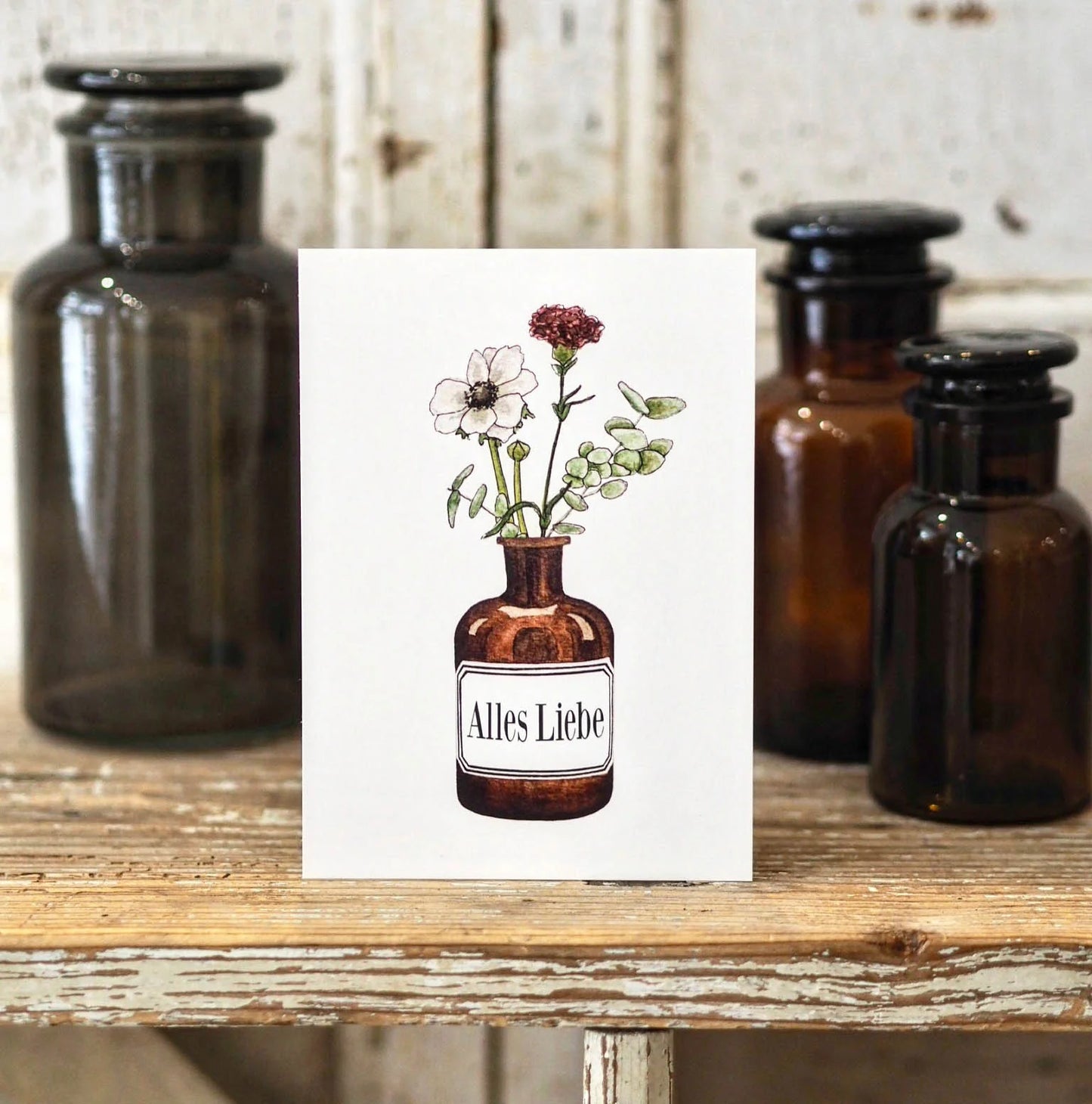 Postkarte "Apothekerglas"