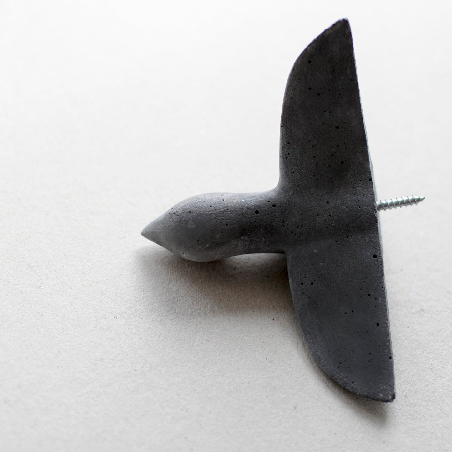Wandhaken Vogel schwarz groß