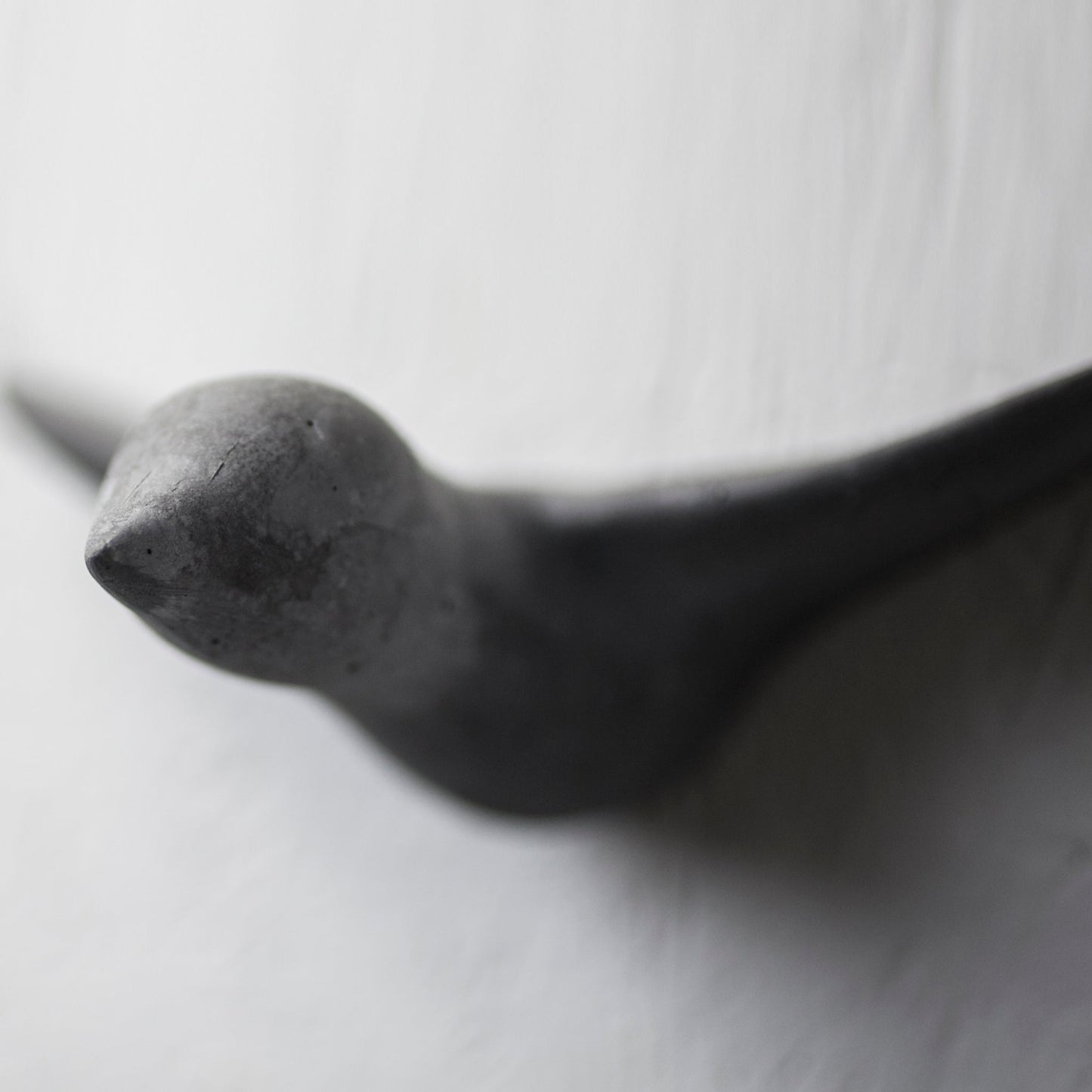Wandhaken Vogel schwarz groß