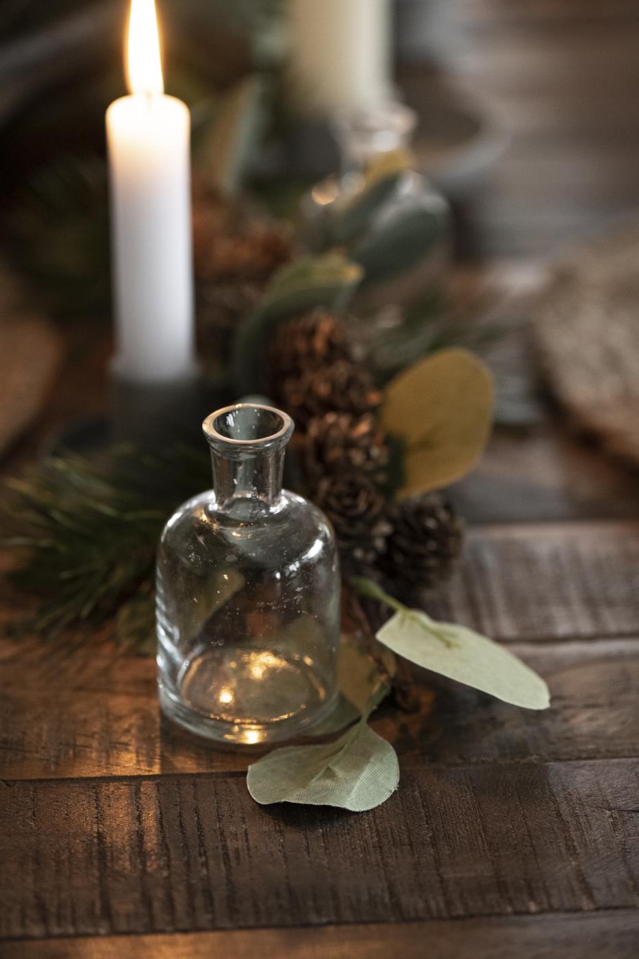 Apothekerglas klein für dünne Kerzen