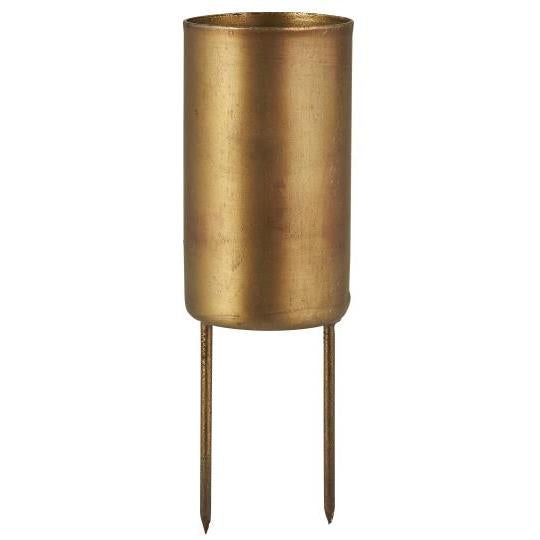 Spiess für Kerzen D: 3,8 cm messingbraun