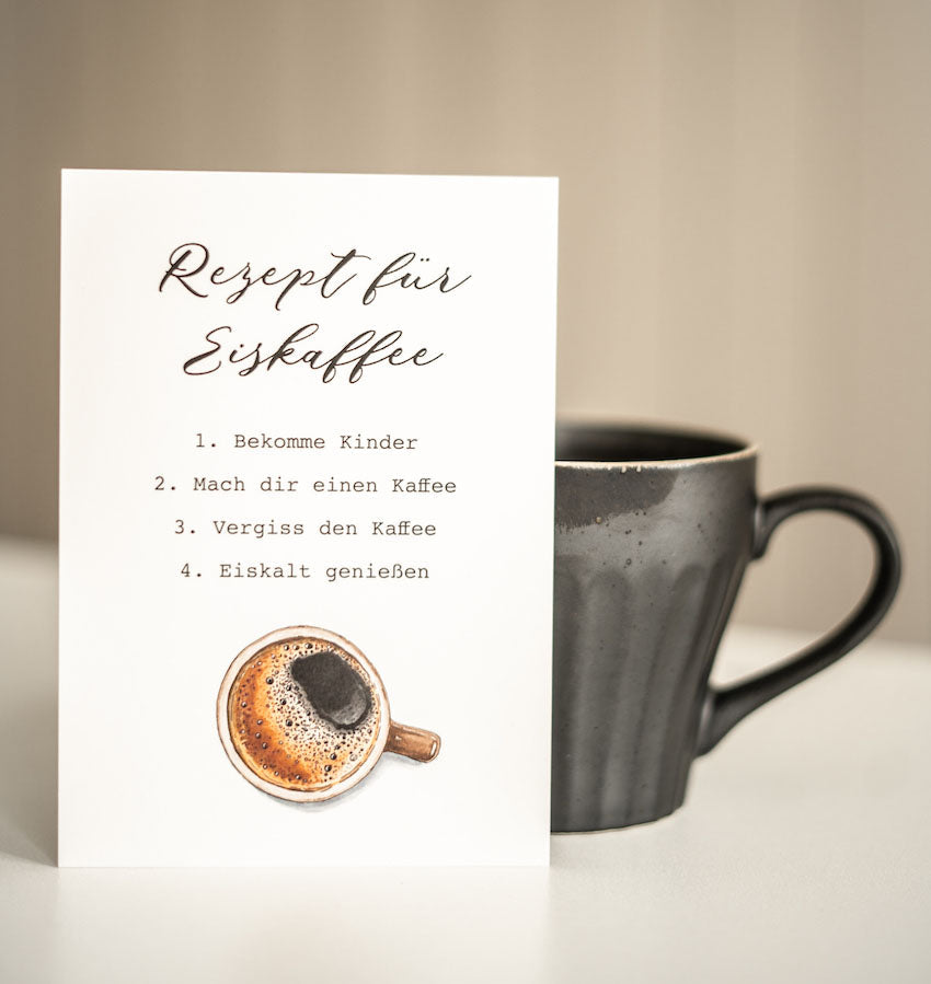 Postkarte „Eiskaffee“