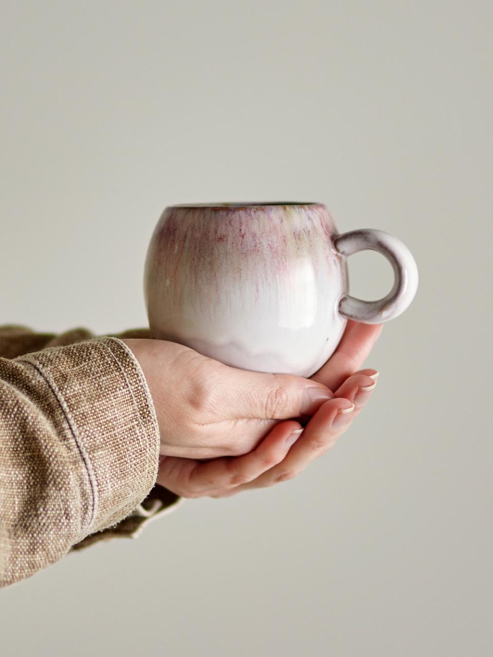 Tasse Paula violett/grau Bloomingville
