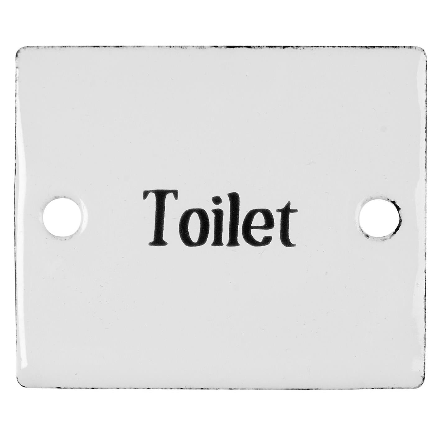 Schild Emaille „Toilet“ Ib Laursen