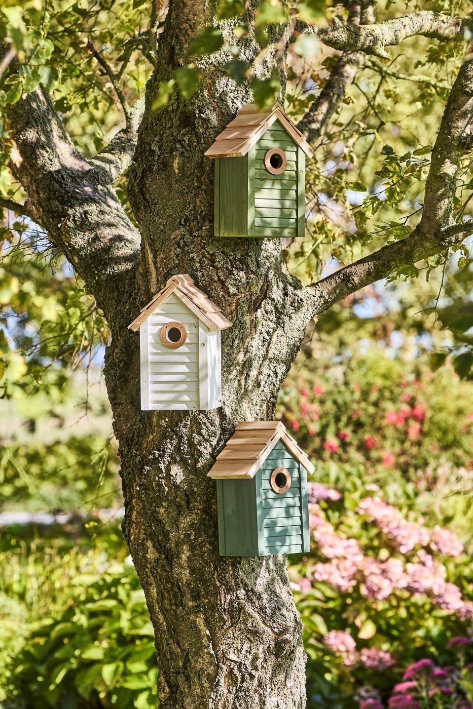 Vogelhäuschen petrol/natur ib Laursen