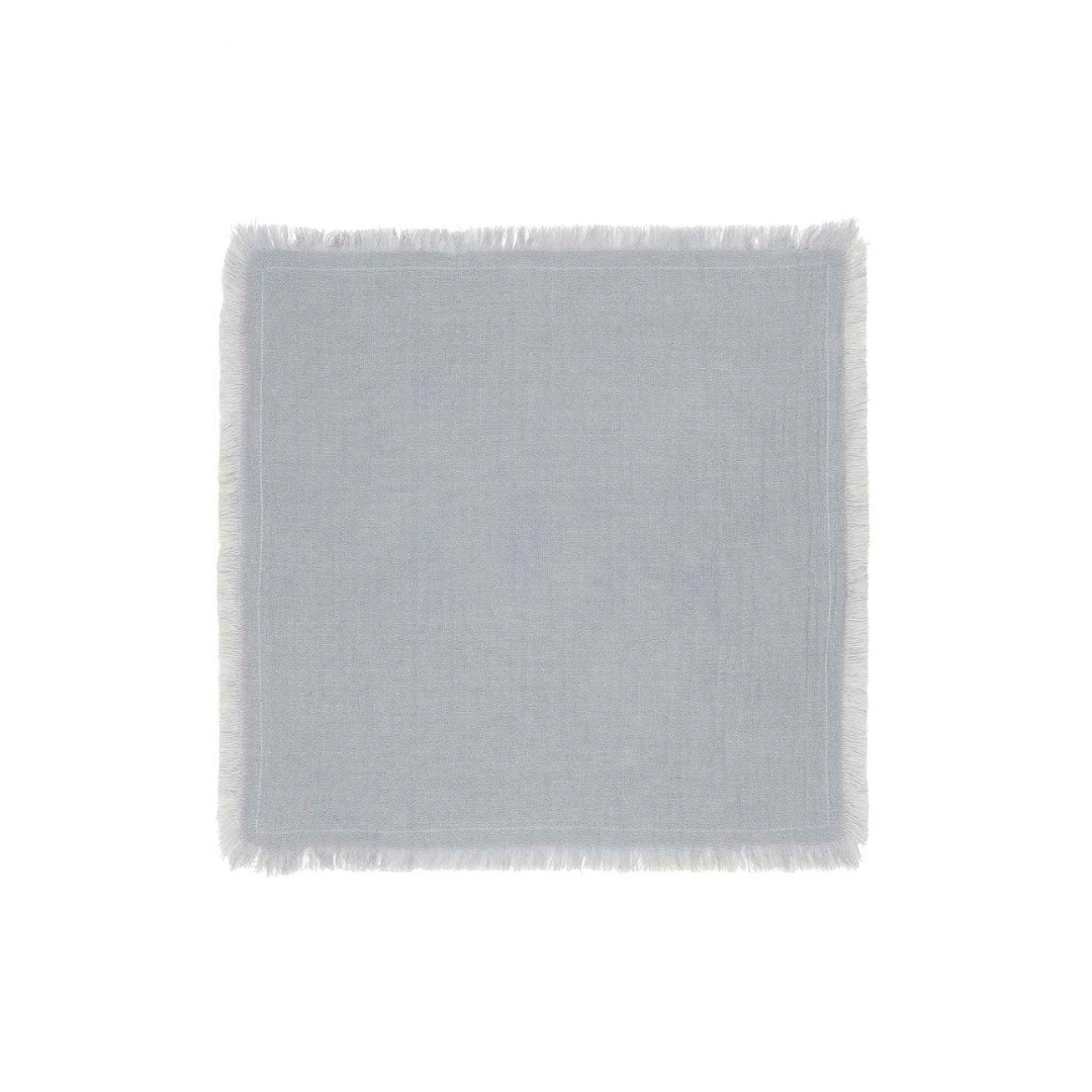 Serviette doppelt gewebt rauchblau Ib laursen
