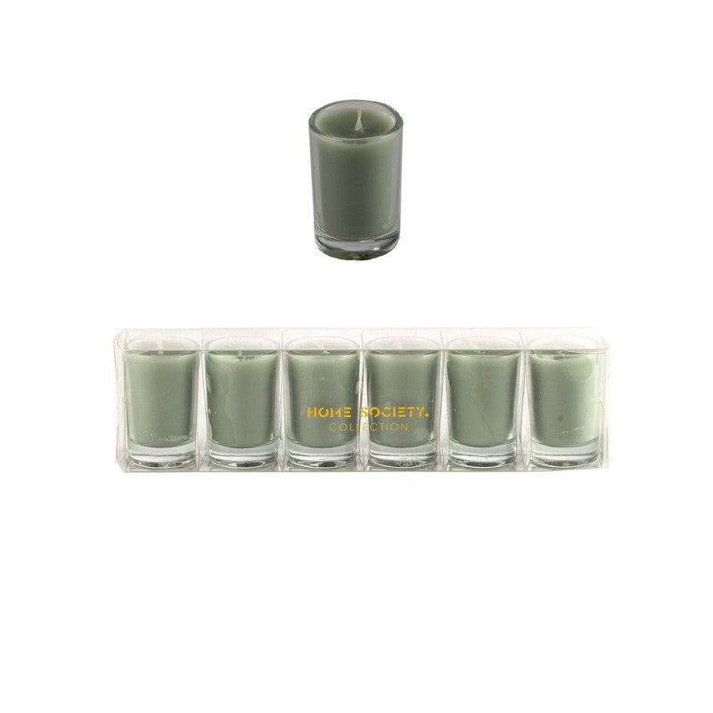 Votive Kerzen 6 Stk salbeigrün