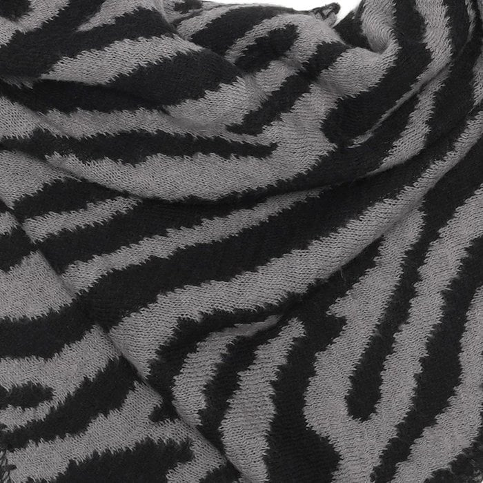 Lize Dreiecksschal schwarz, grau LOT83