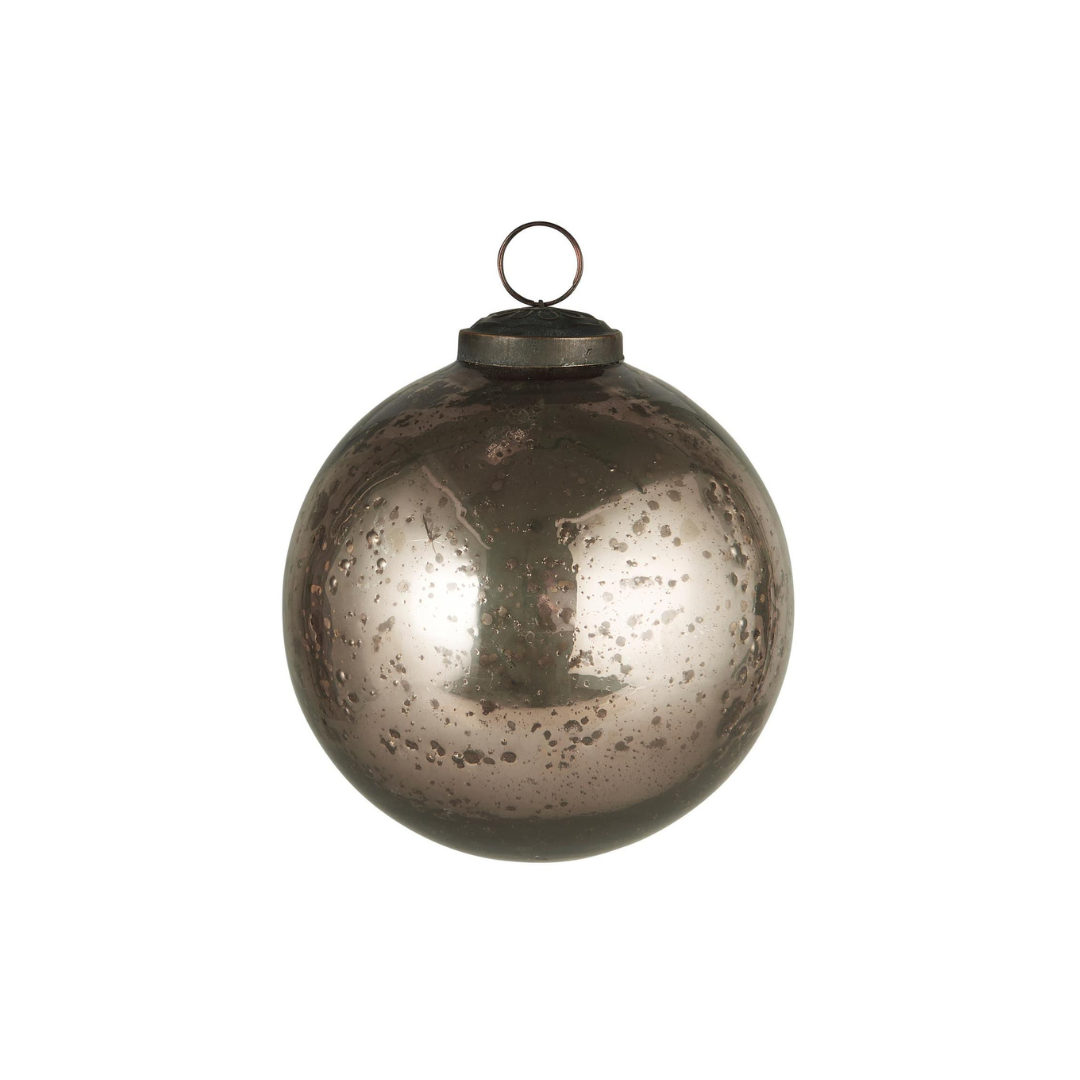 Weihnachtskugel Bauernsilber groß