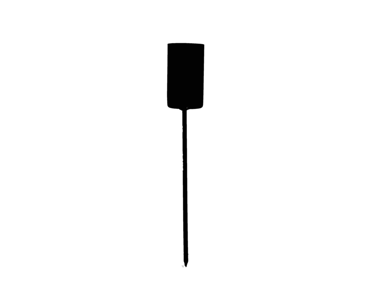 Kerzenspiess schwarz