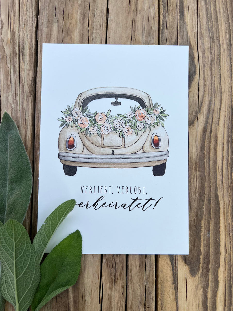 Postkarte „Hochzeit “