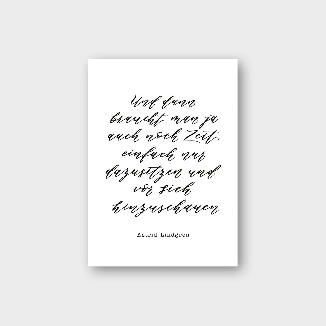 Postkarte „Astrid Lindgren“
