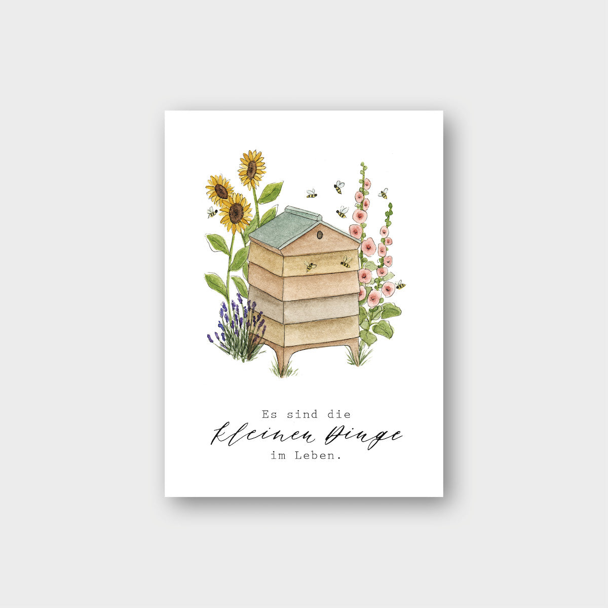 Postkarte „Bienenstock“