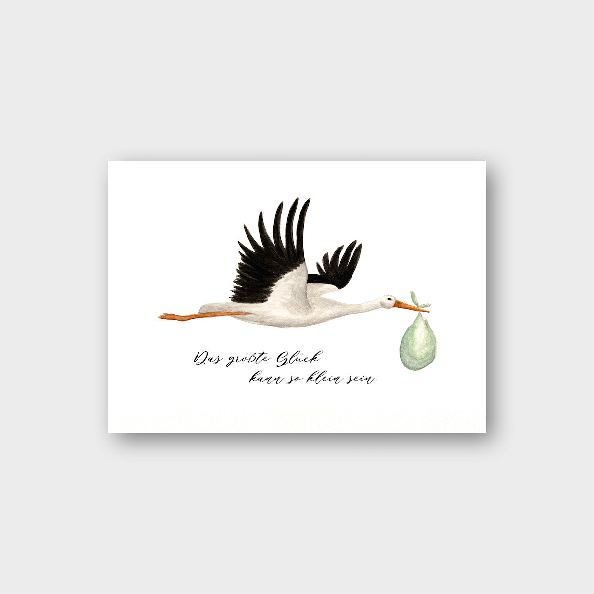 Postkarte „Klapperstorch“