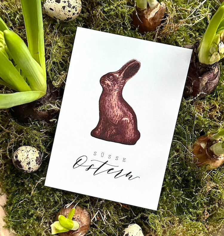 Postkarte "Schokohase"