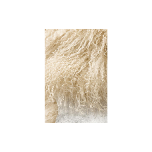 Tibetisches Lammfell butter cream Ib Laursen