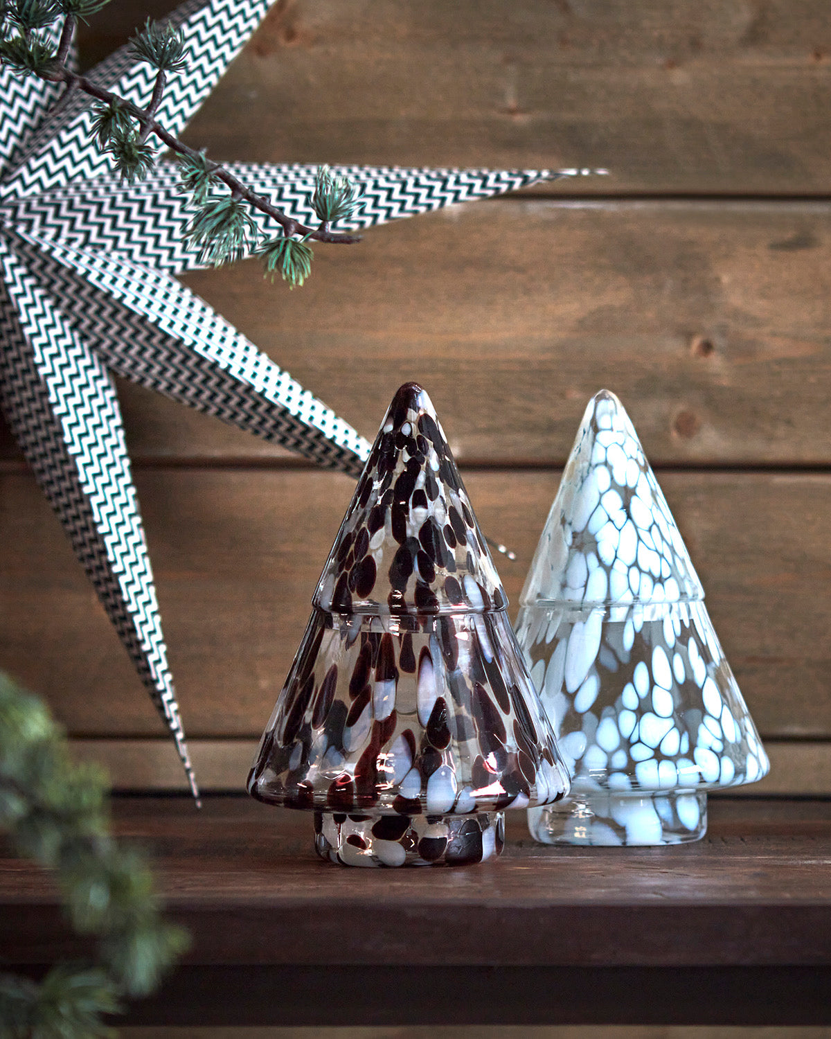 Papier Faltstern schwarz, weiß XXL Affari of Sweden