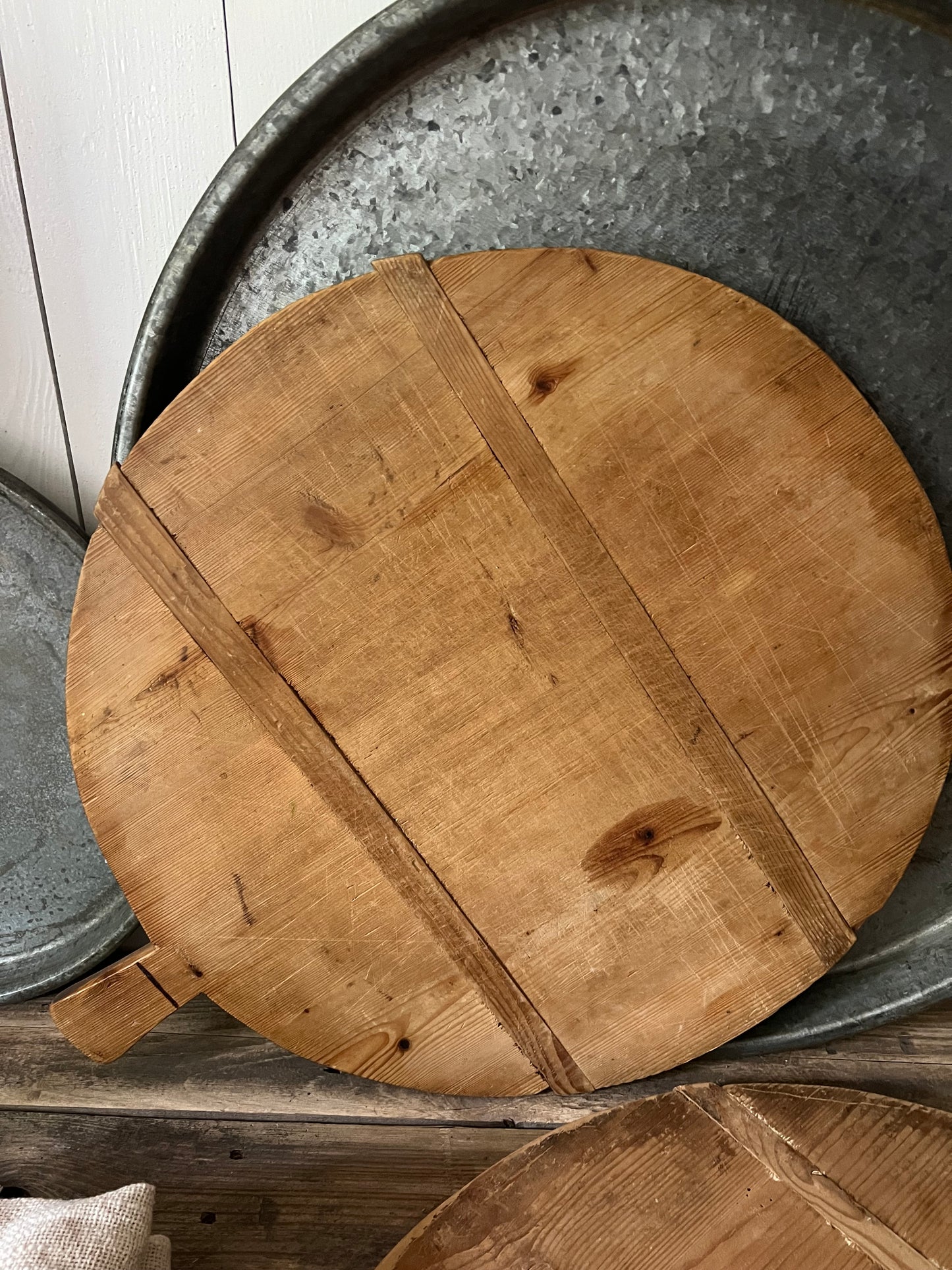Altes antikes Brot Backbrett/Dekobrett „Laura“