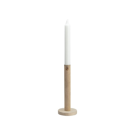 Kerzenhalter Holz Ernst Natur H: 20 cm