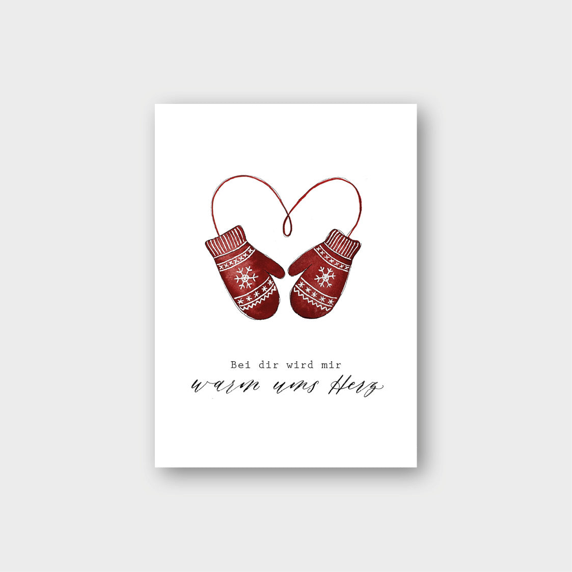 Postkarte „Warm ums Herz“