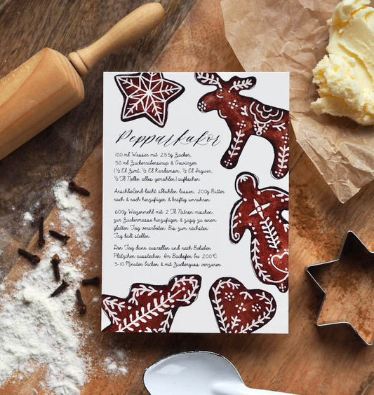 Postkarte „Pepparkakor“