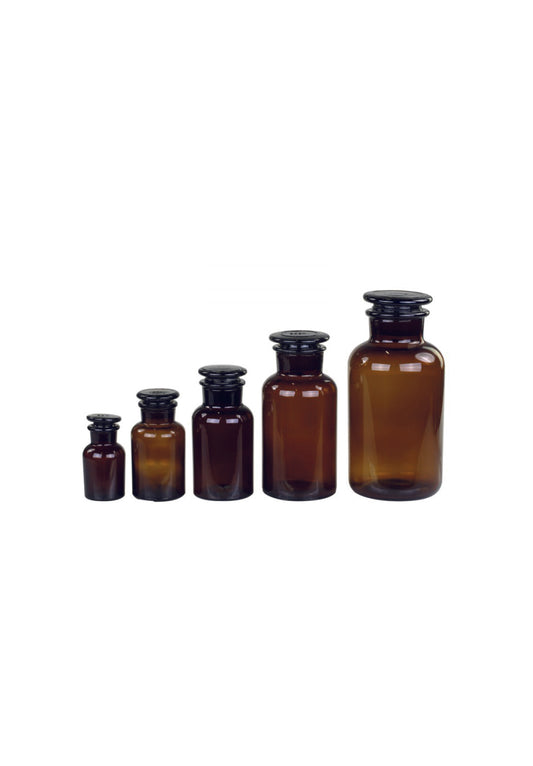 Apothekergläser 5er Satz braun