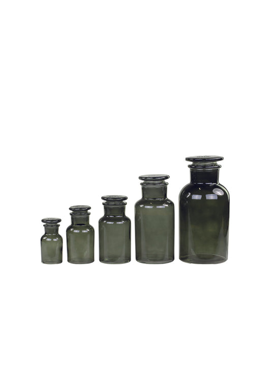 Apothekergläser 5er Satz grün