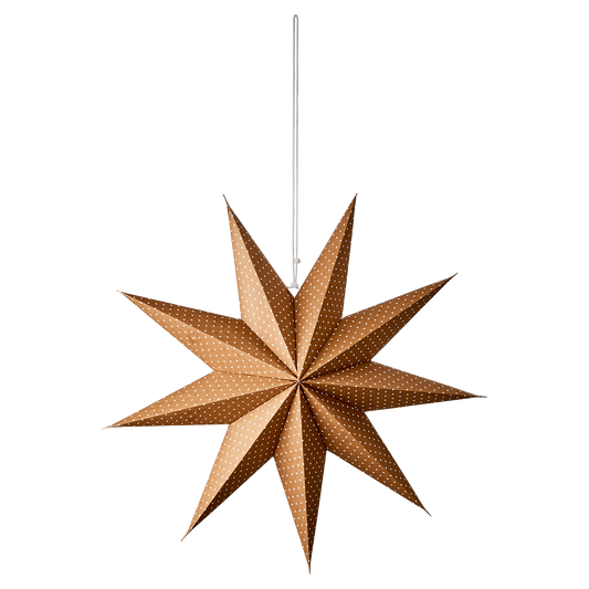 Papier Faltstern weiß, gepunktet XXL Affari of Sweden