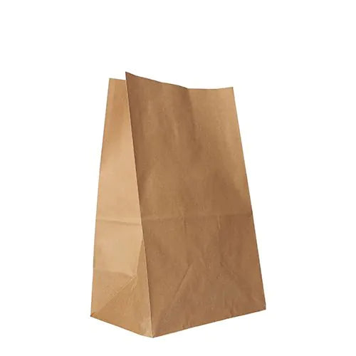 Blockbodenbeutel Kraftpapier natur breit