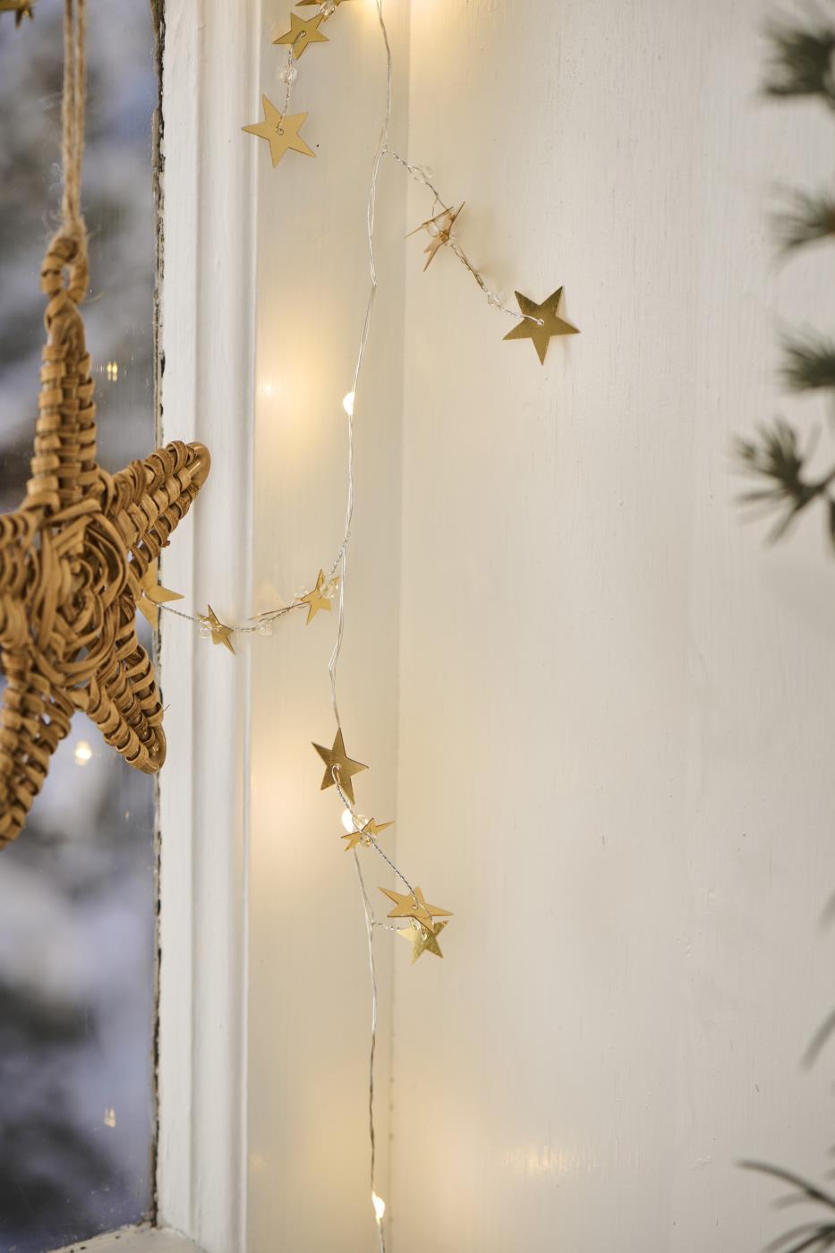 Lichterkette mit goldenen Sternen Ib Laursen