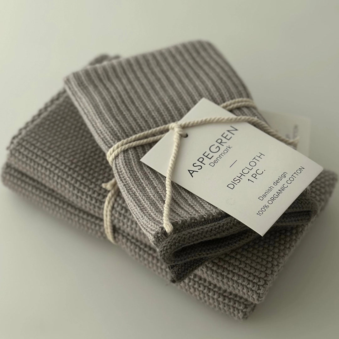 Spüllappen gestrickt Ripple dove