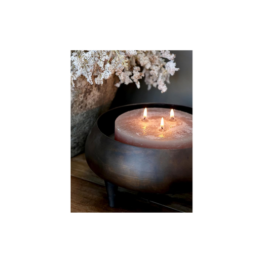 Dreidocht Kerze rustic coffee Chic Antique