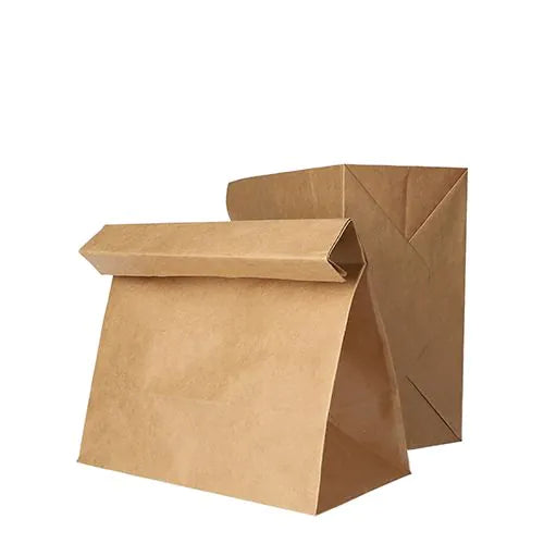 Blockbodenbeutel Kraftpapier natur breit