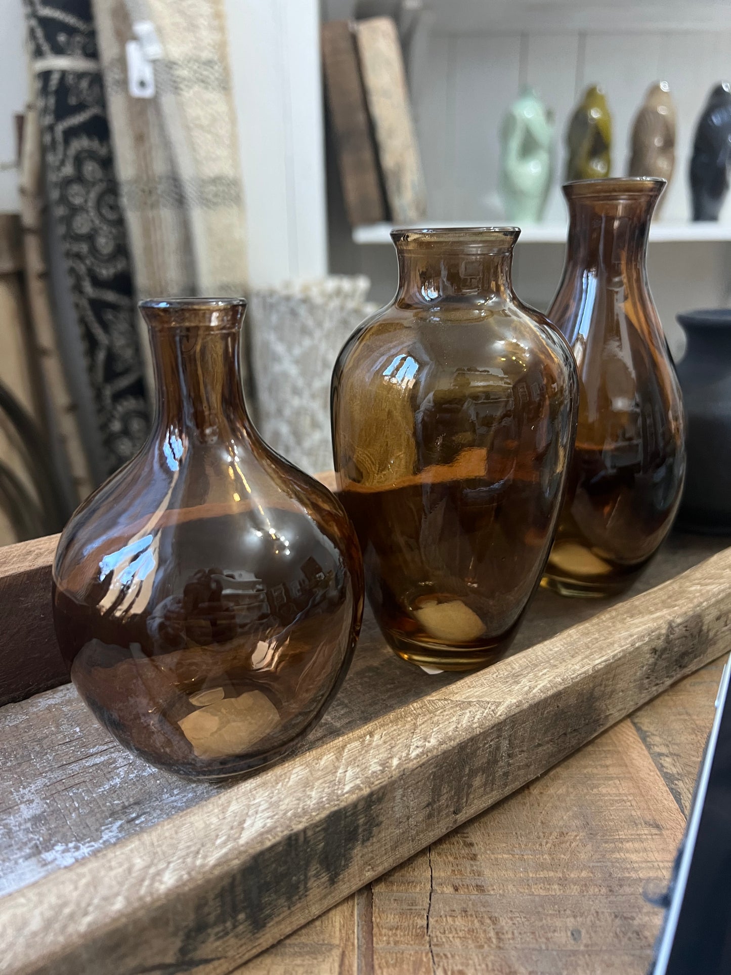 Miriam Minivase Set 3 Stk braun