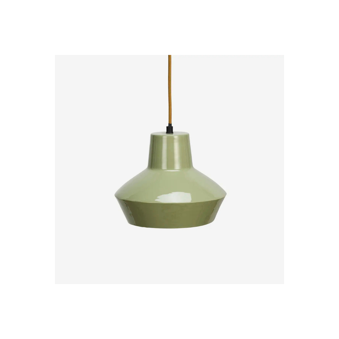 Emaillierte Deckenleuchte light green Madam Stoltz