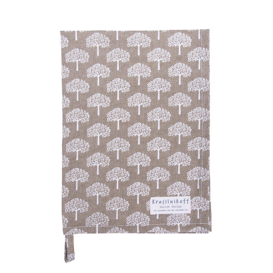 Geschirrtuch Krasilnikoff Bäumchen beige