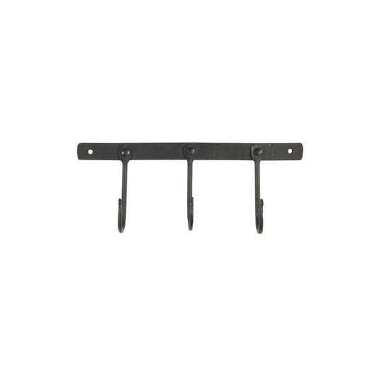 Hakenleiste mit 3 Haken Ib Laursen schwarz