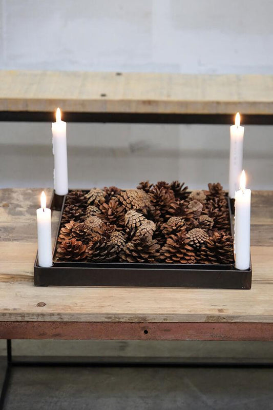 Lucia Adventskerzenhalter quadratisch