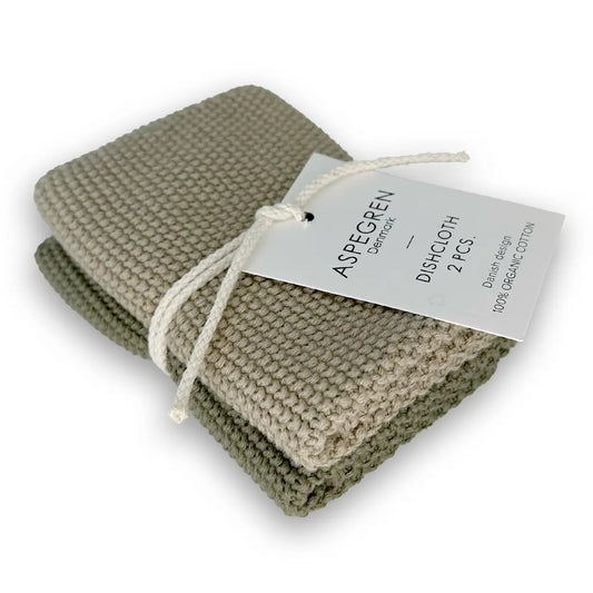 Spüllappen gestrickt olive