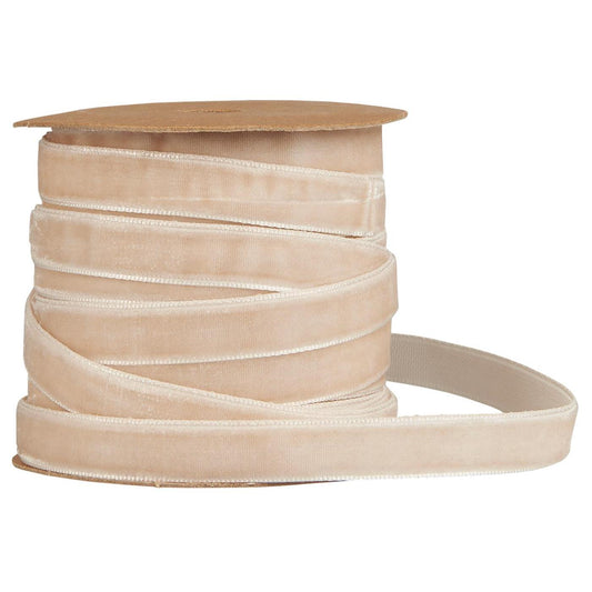 Veloursband natur 10 m IB Laursen