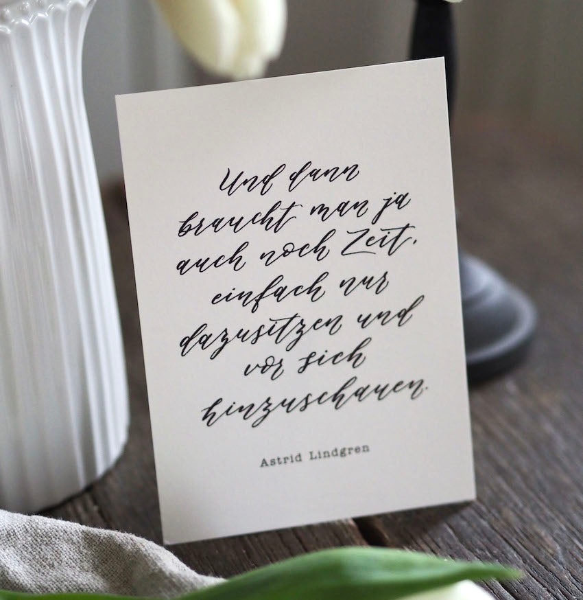 Postkarte „Astrid Lindgren“